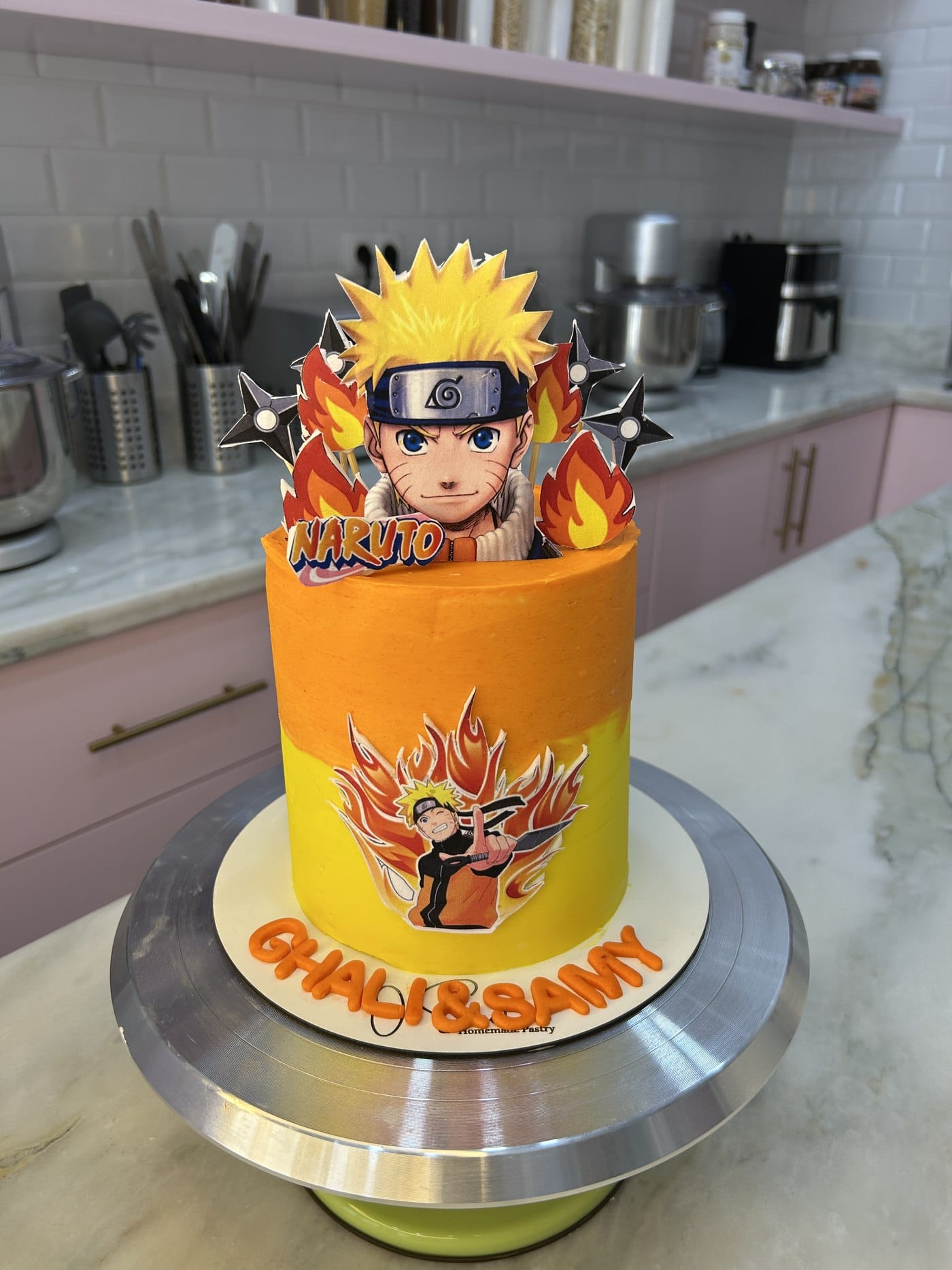 Cake design Naruto pour Ghali et Samy