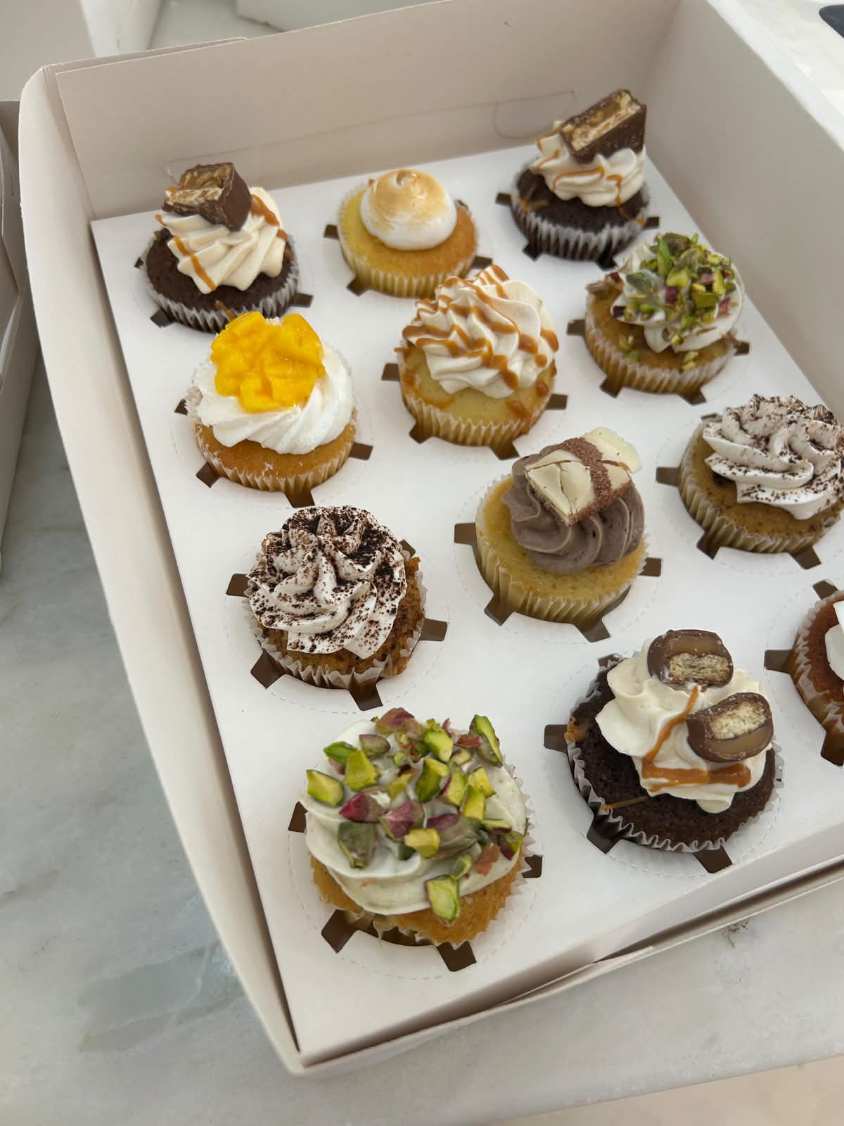 Box de 12 cupcakes signatures O'Sweet